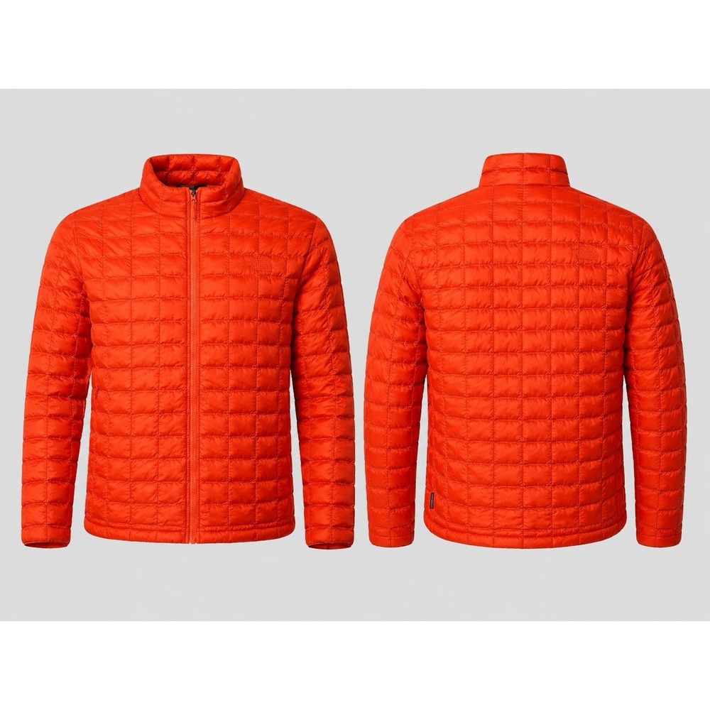 The North Face Thermoball Jacket Mens XL Burnt Orange Puffer Full Zip